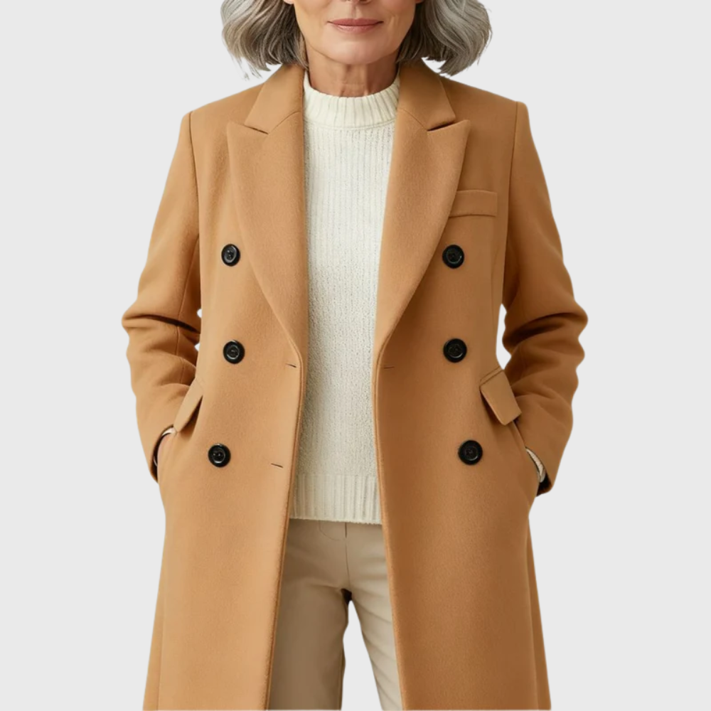 Classic Tailored Wool Overcoat