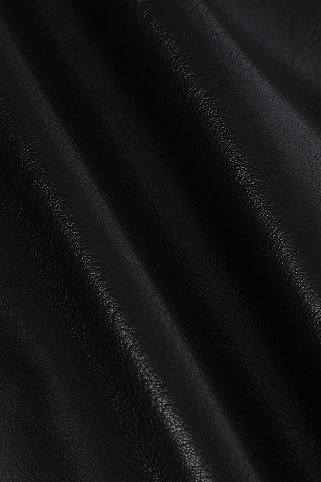 Faux Leather Pleated Midi Skirt