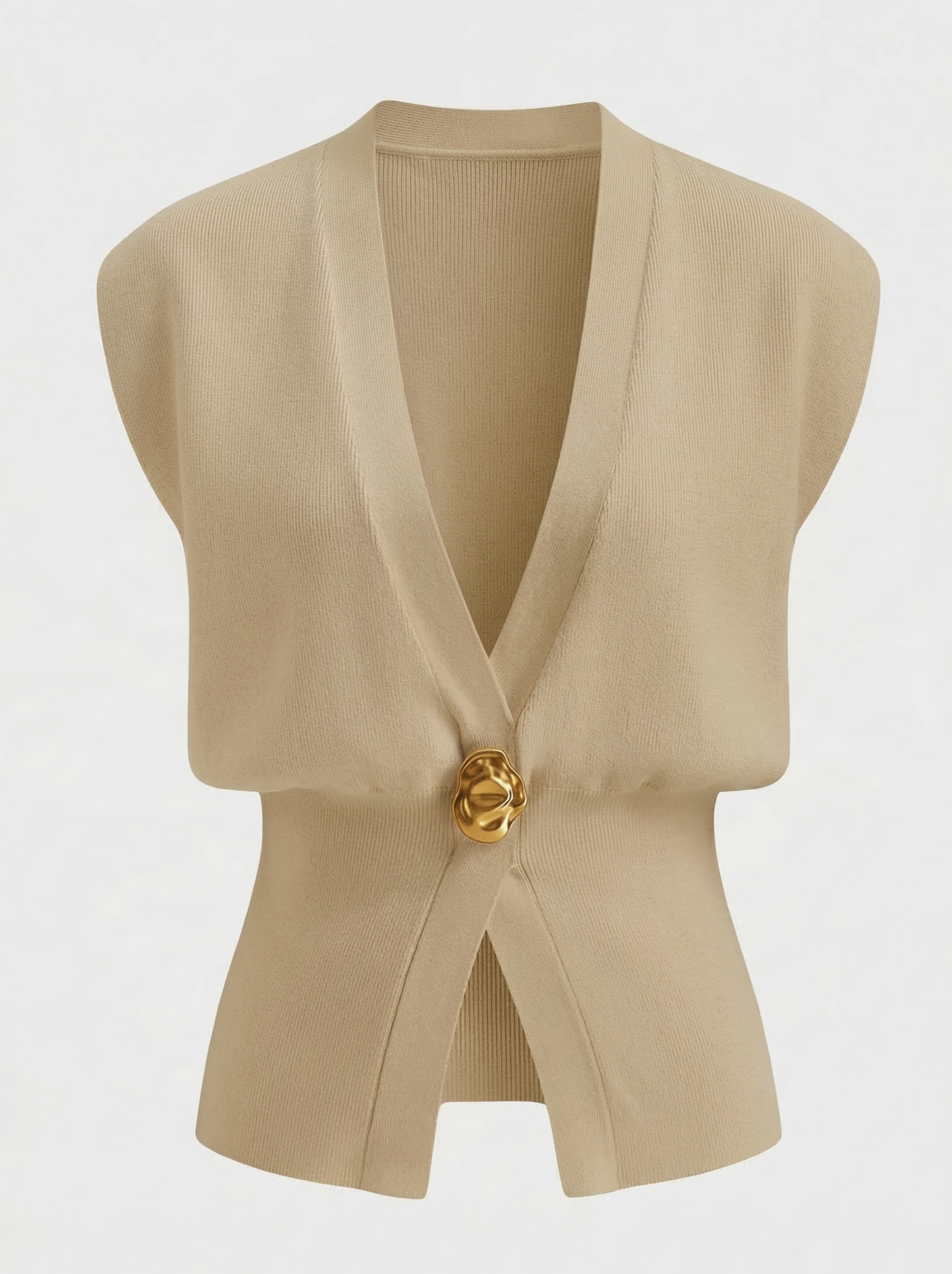 Knit V-Neck Women's Vest