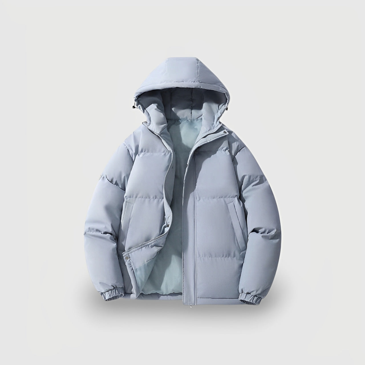 Hooded Insulated Black Puffer Jacket