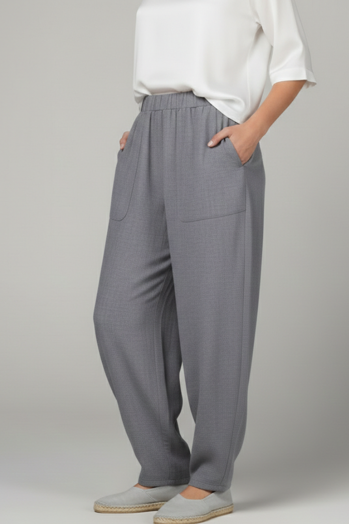 Lightweight Cotton Tapered Trousers