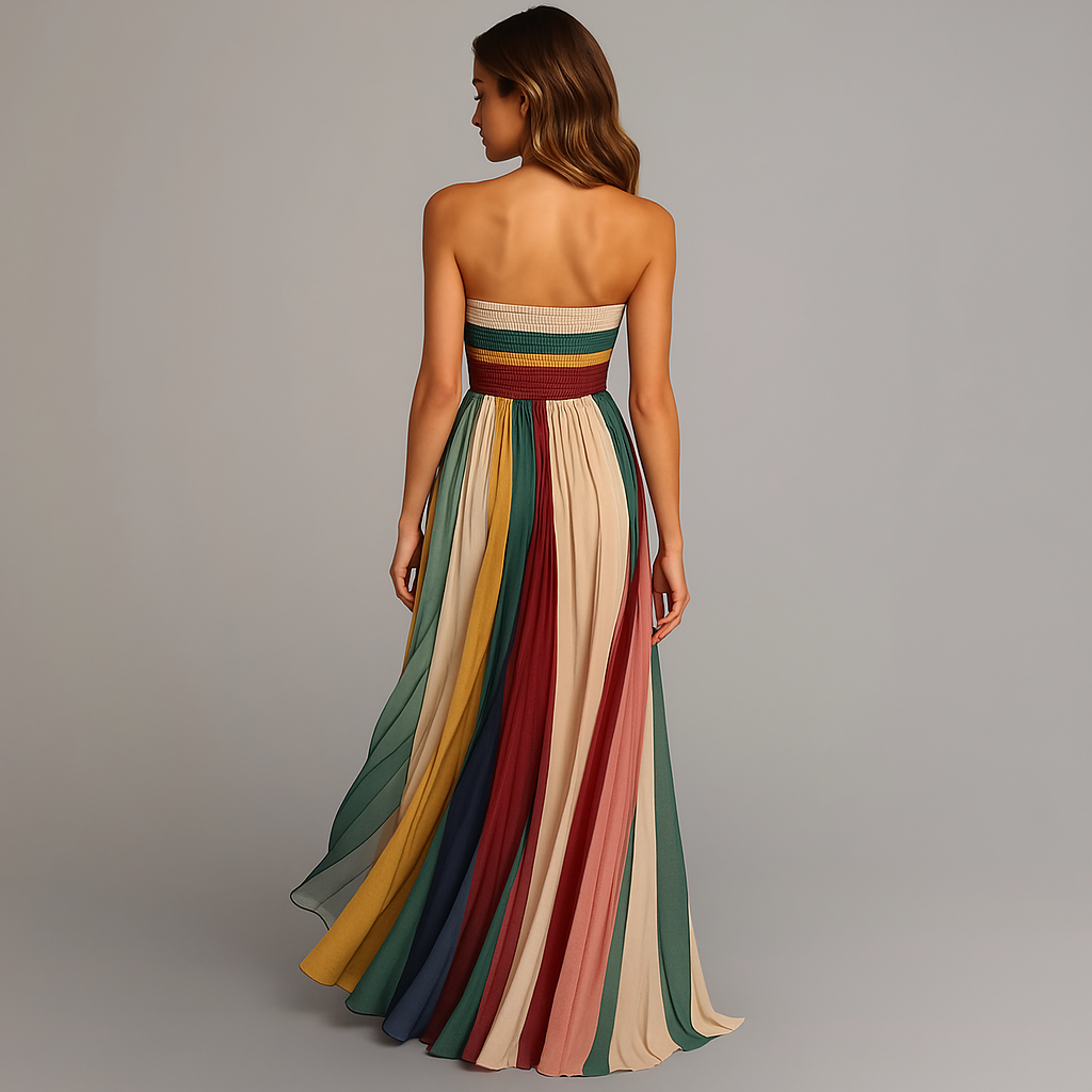 Breezy Pleated Maxi Dress
