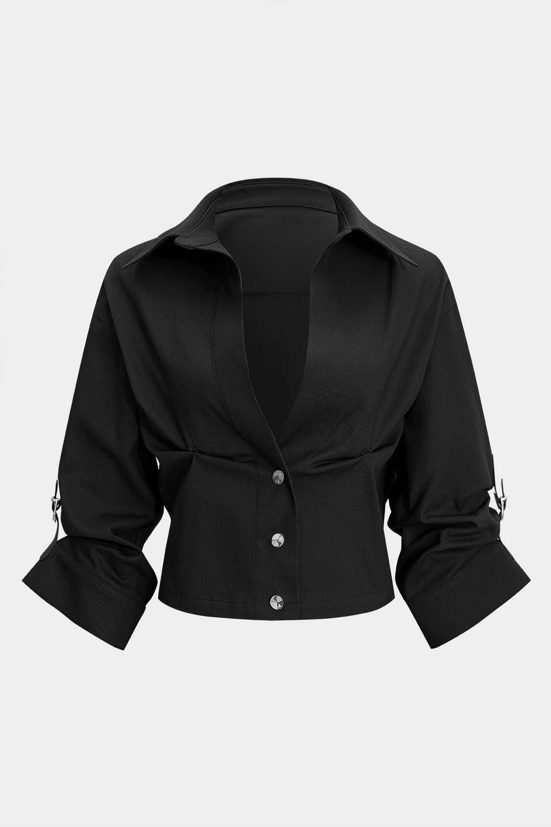 Lightweight Ruched Short Sleeve Shirt