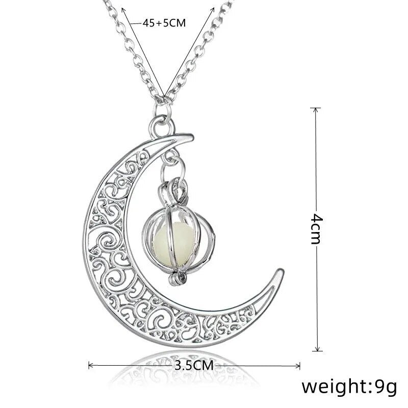Moonstone Iridescent Glow Necklace