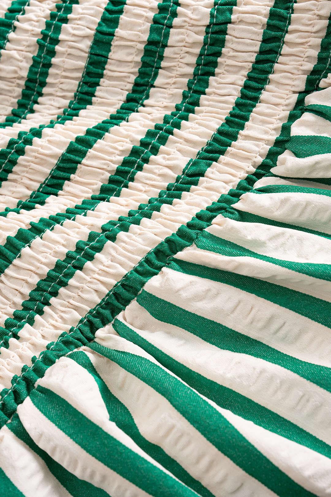 Striped Strapless Mini Dress