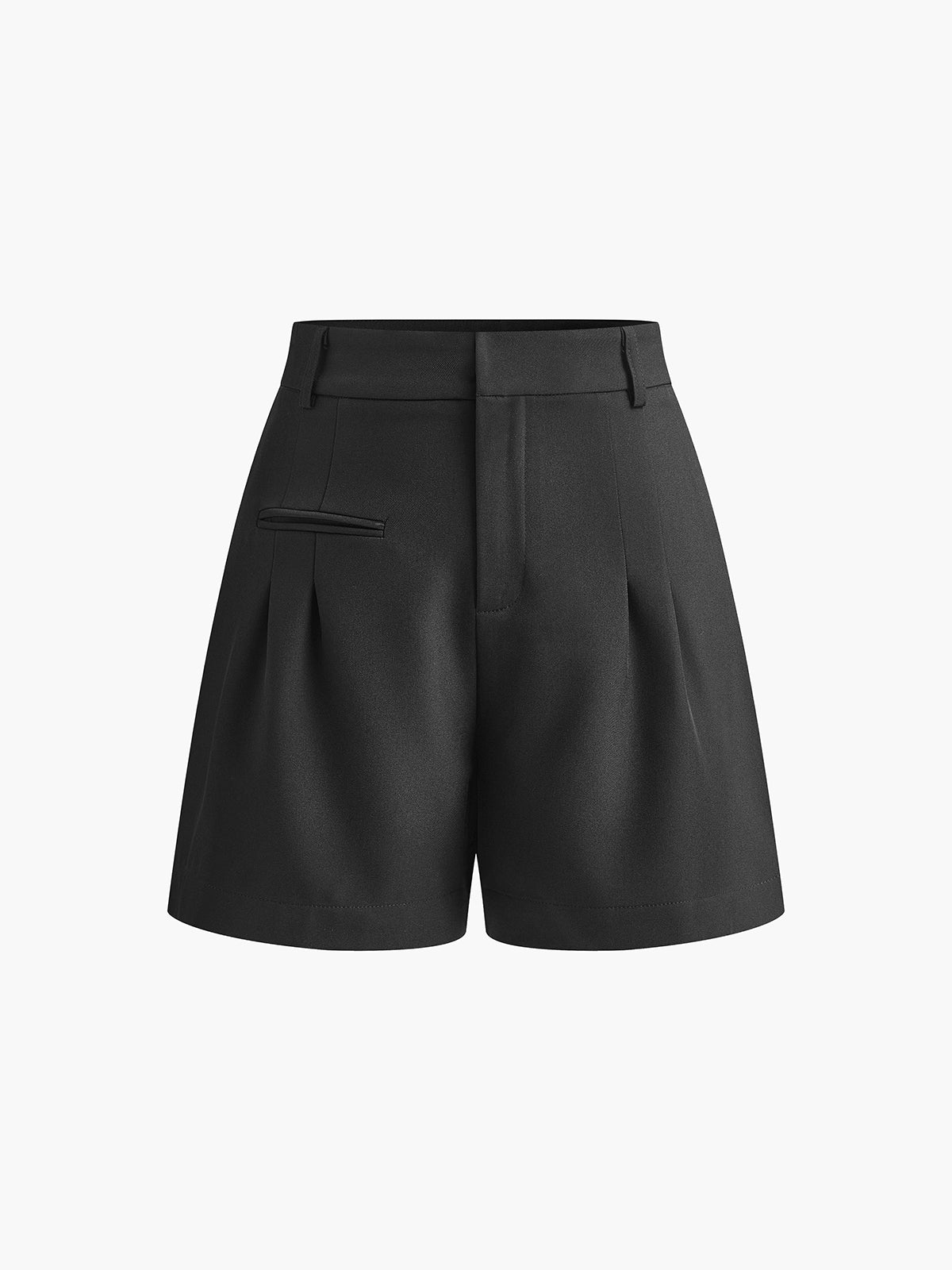 Woven Fabric Mid-Waist Gym Shorts