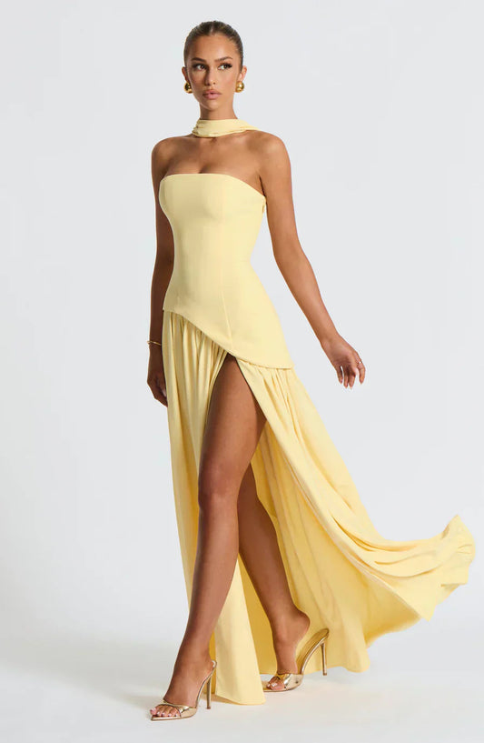 Asymmetric Lightweight Maxi Dress