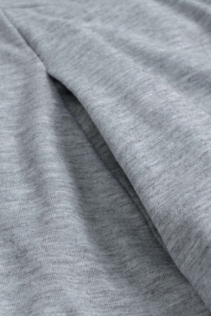 Asymmetrical Cut Long Sleeve Loungewear Two Piece Set