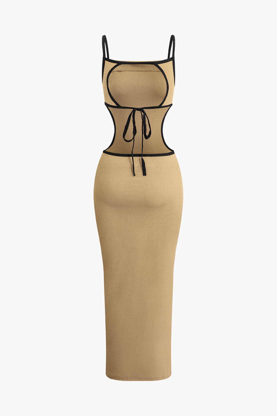Backless V-Neck Maxi Dress