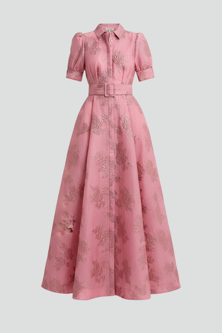 Belted Cotton Maxi Dress