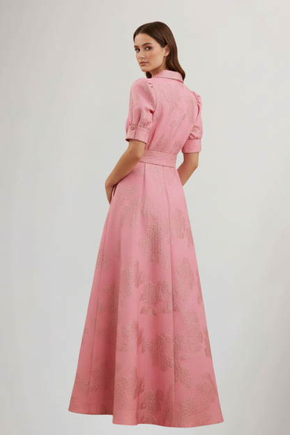 Belted Cotton Maxi Dress