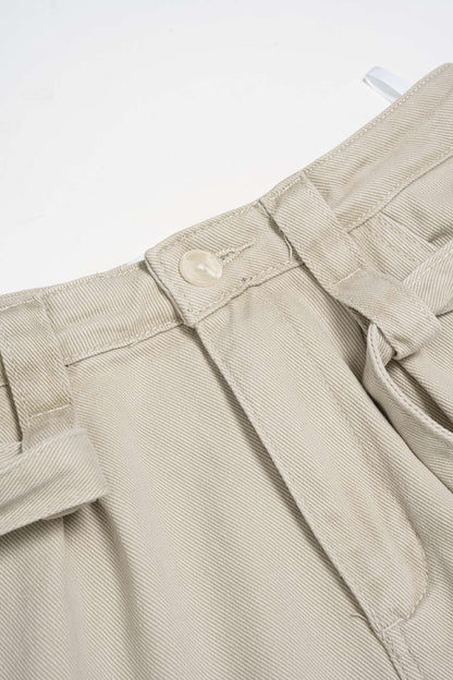Belted Wide Leg Denim Jeans