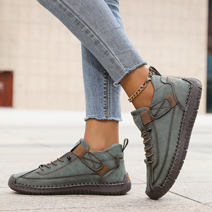 Black Lace-Up Ankle Boots