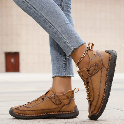 Black Lace-Up Ankle Boots