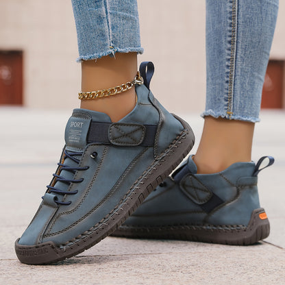 Black Lace-Up Ankle Boots