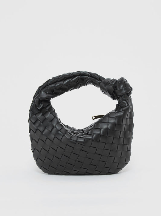 Braided Detail Vegan Leather Handbag
