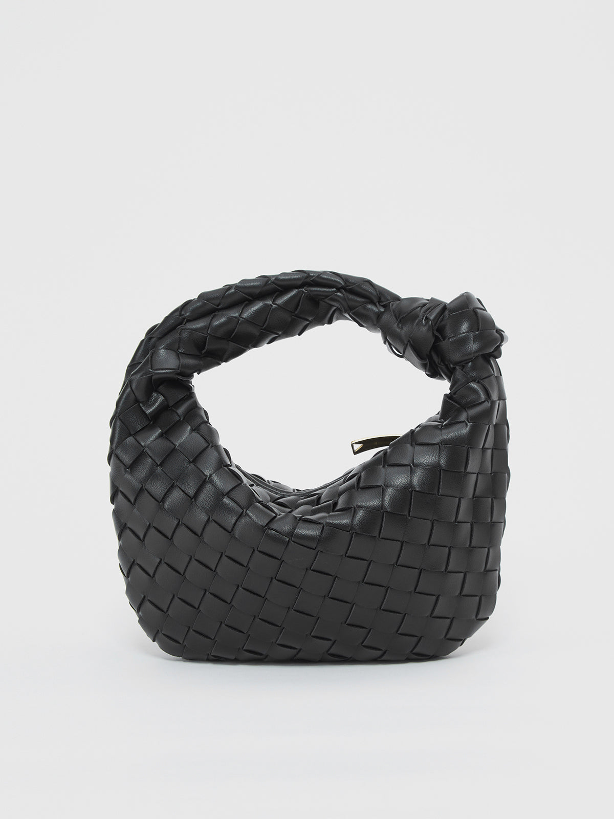 Braided Detail Vegan Leather Handbag