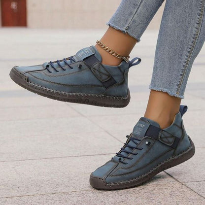 Breathable Synthetic Lace-Up Sneakers