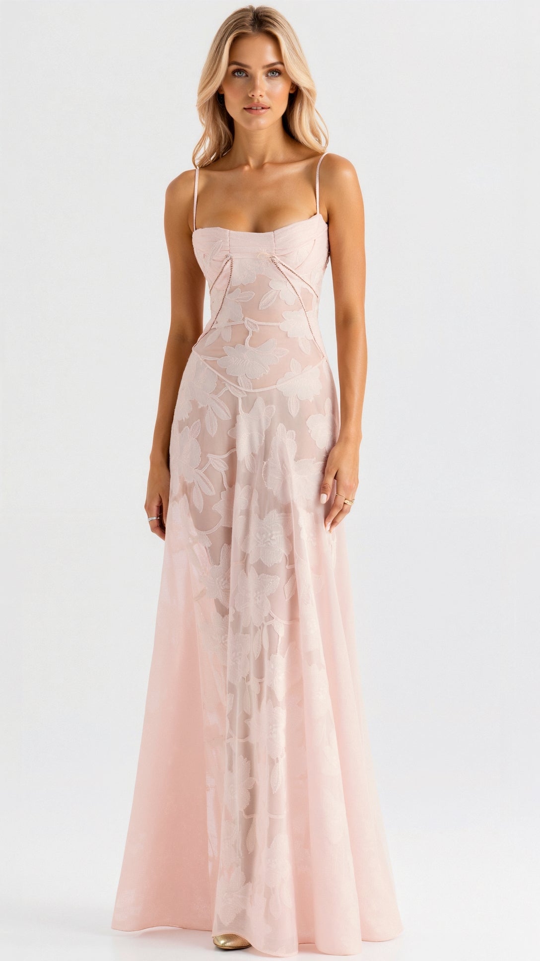 Bustier White Maxi Dress