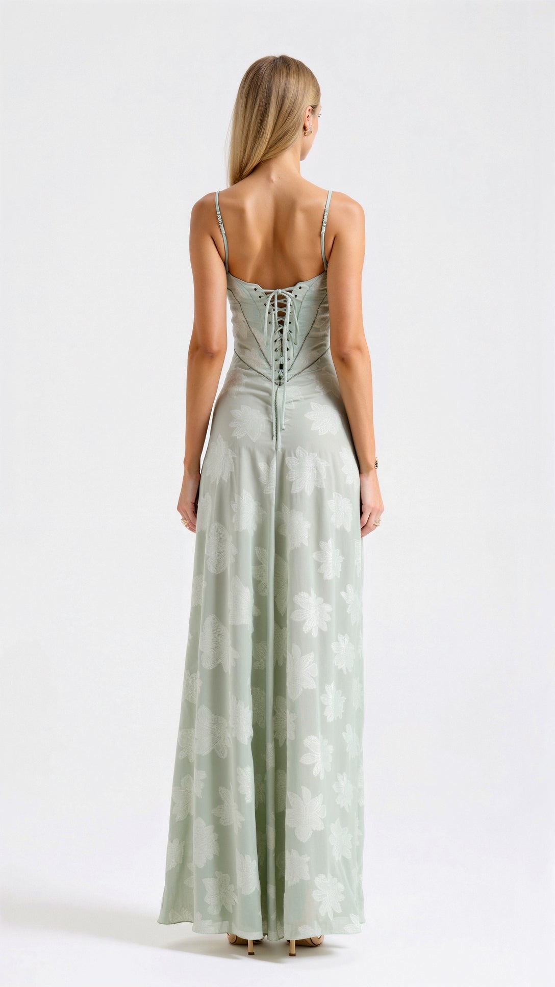 Bustier White Maxi Dress