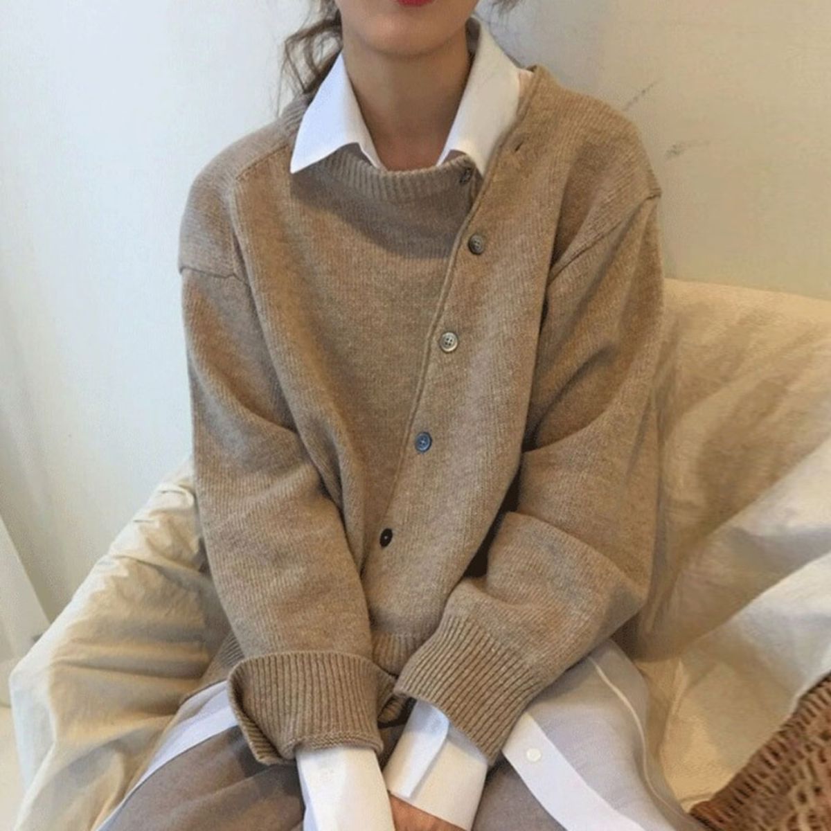 Button Detail Knit Sweater