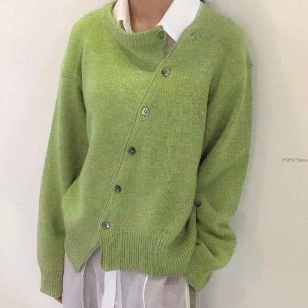 Button Detail Knit Sweater