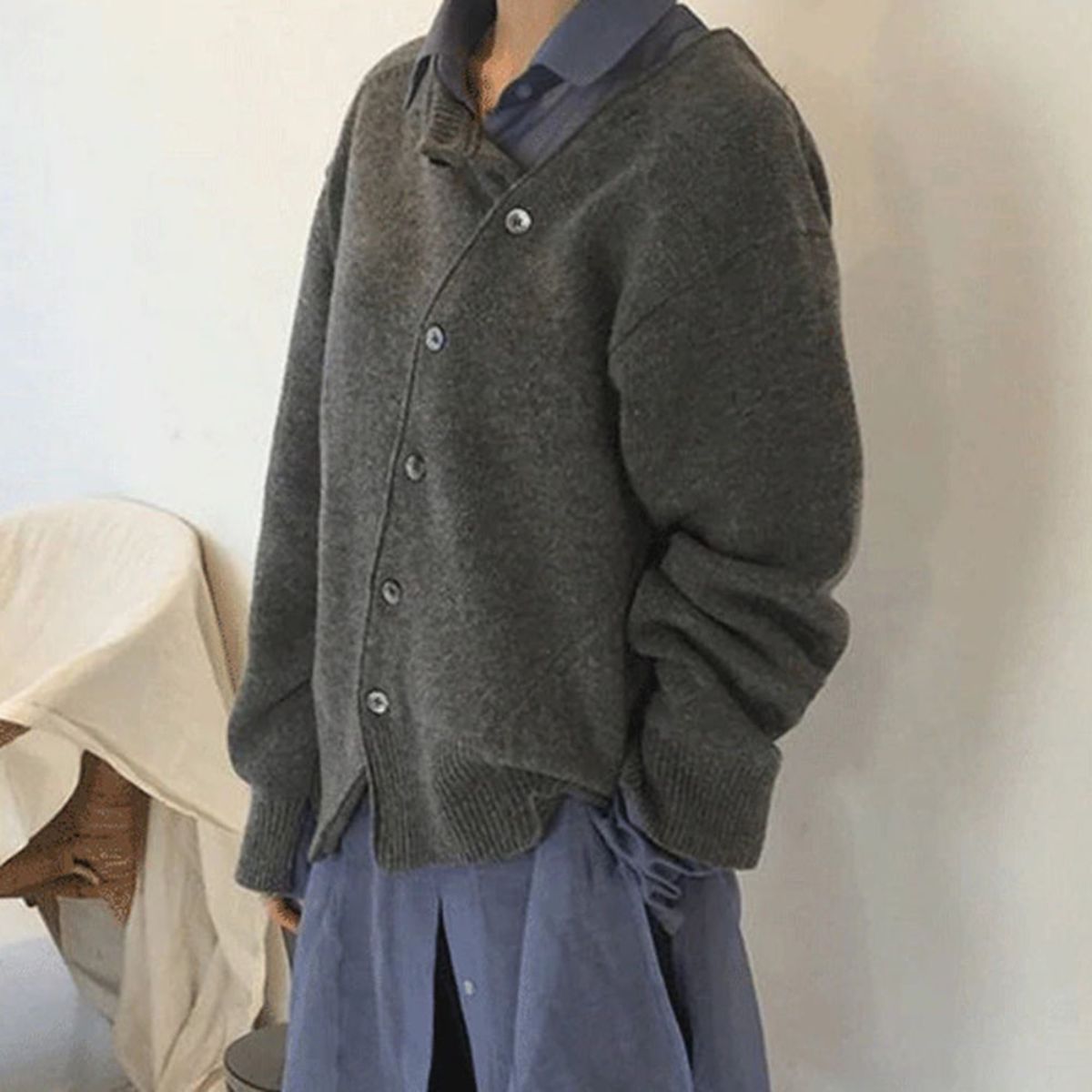 Button Detail Knit Sweater