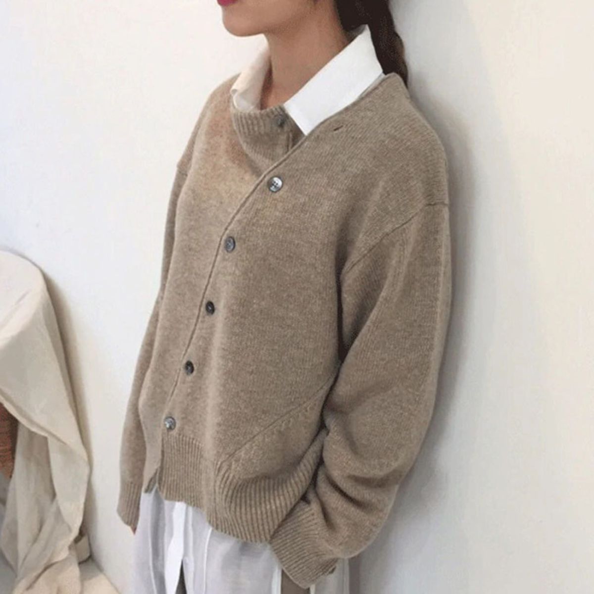 Button Detail Knit Sweater