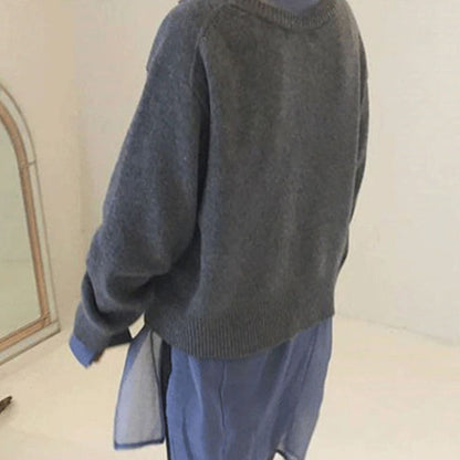 Button Detail Knit Sweater