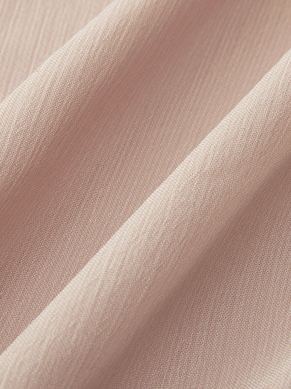 Chiffon Ruffle Cape Detail Dress