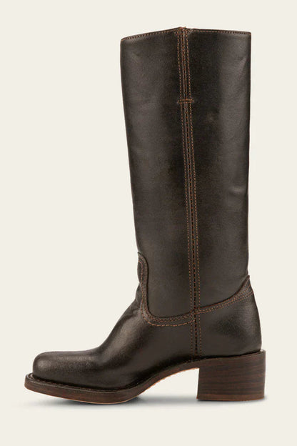 Classic Mid Calf Faux Leather Cowboy Boots