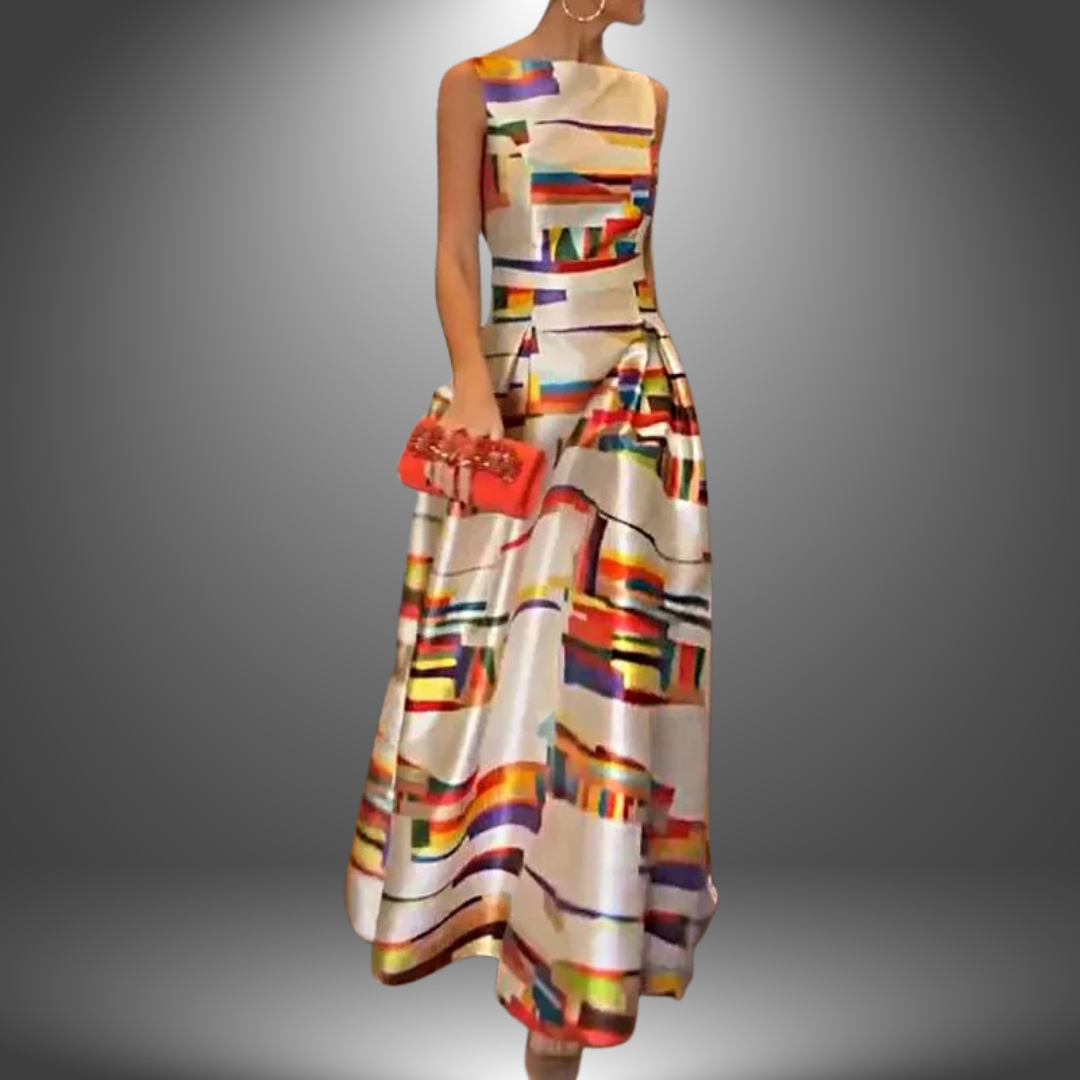 Colorblock Lightweight Maxi Dress
