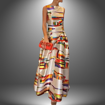 Colorblock Lightweight Maxi Dress
