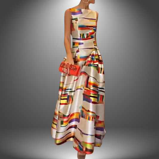 Colorblock Lightweight Maxi Dress