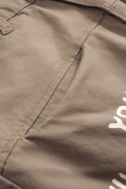 Cotton Blend Letter Print Mens Jeans