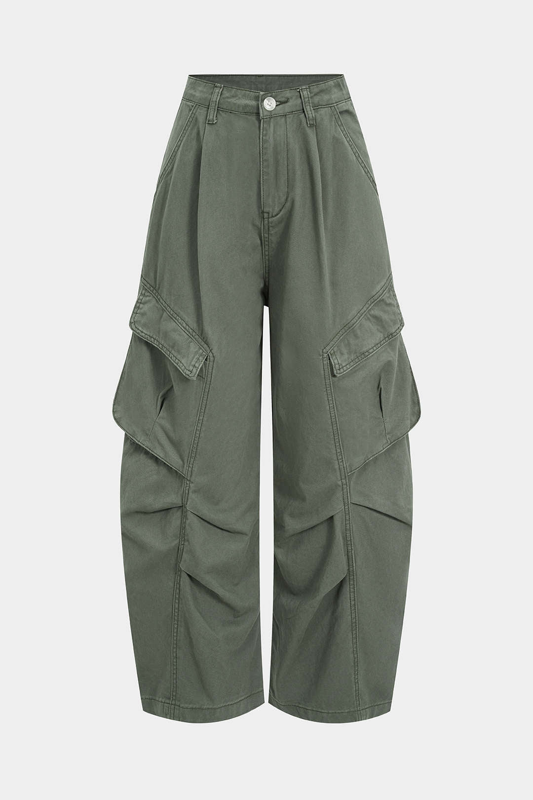 Cotton Blend Ruched Pocket Mens Jeans