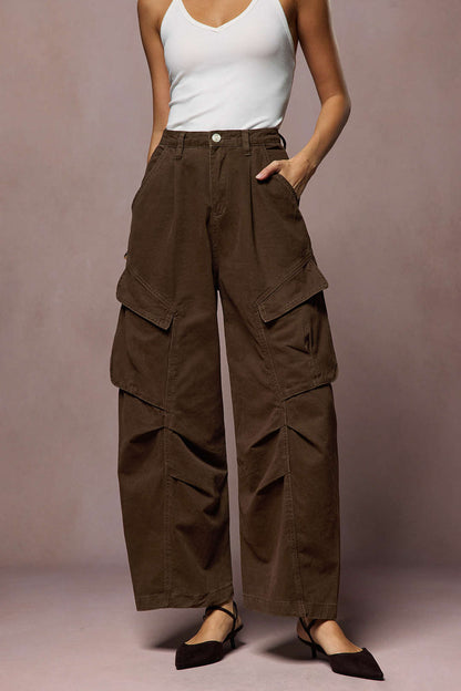 Cotton Blend Ruched Pocket Mens Jeans