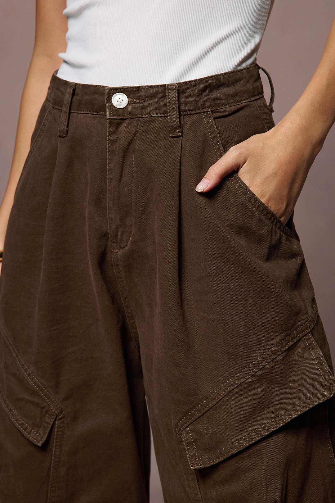 Cotton Blend Ruched Pocket Mens Jeans