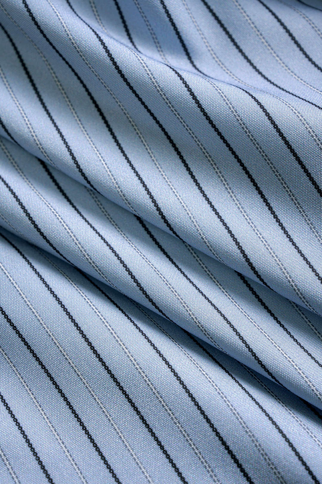 Cotton Blend Ruched V-Neck Blouse