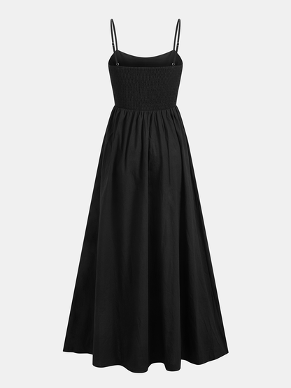 Cotton Cutout Detail Maxi Dress