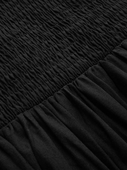 Cotton Cutout Detail Maxi Dress