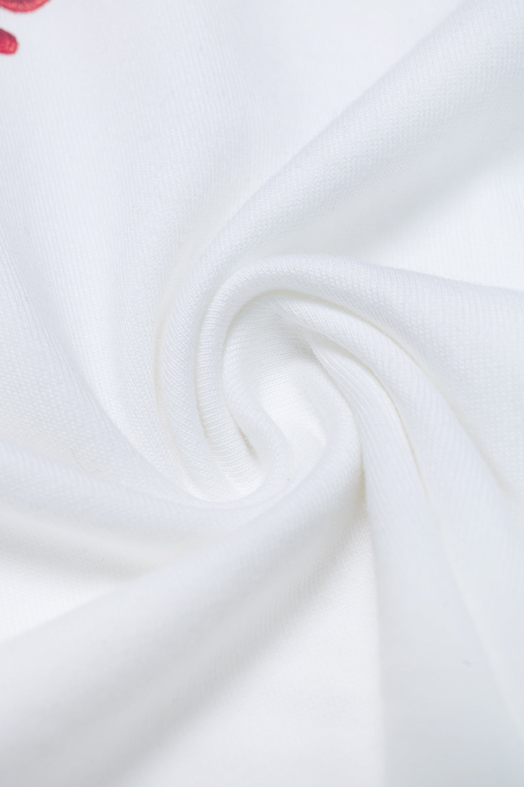 Cotton Floral Embroidery Women's T-Shirt