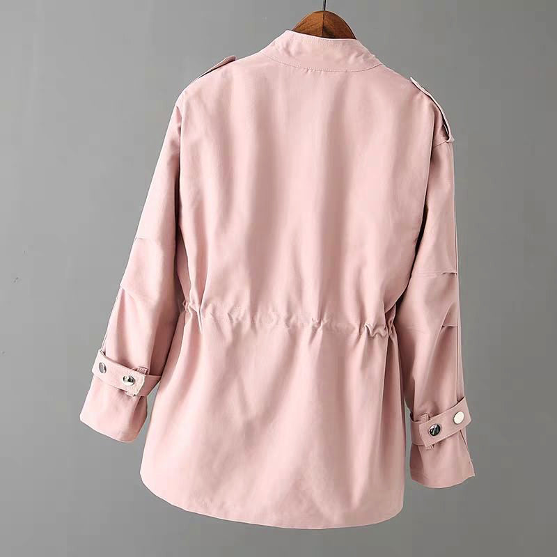 Cotton Zipper Detail Utility Jacket