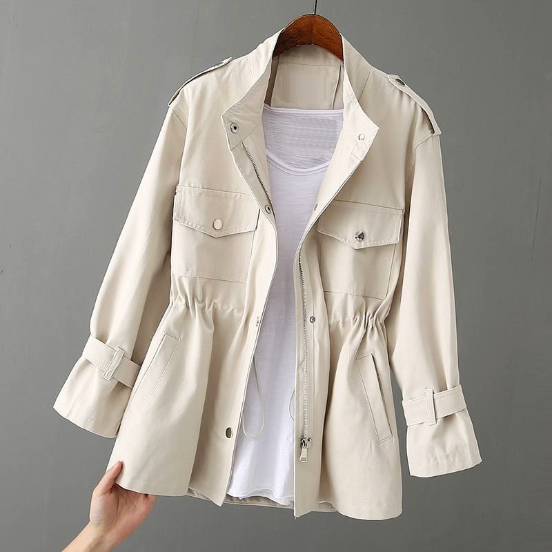 Cotton Zipper Detail Utility Jacket