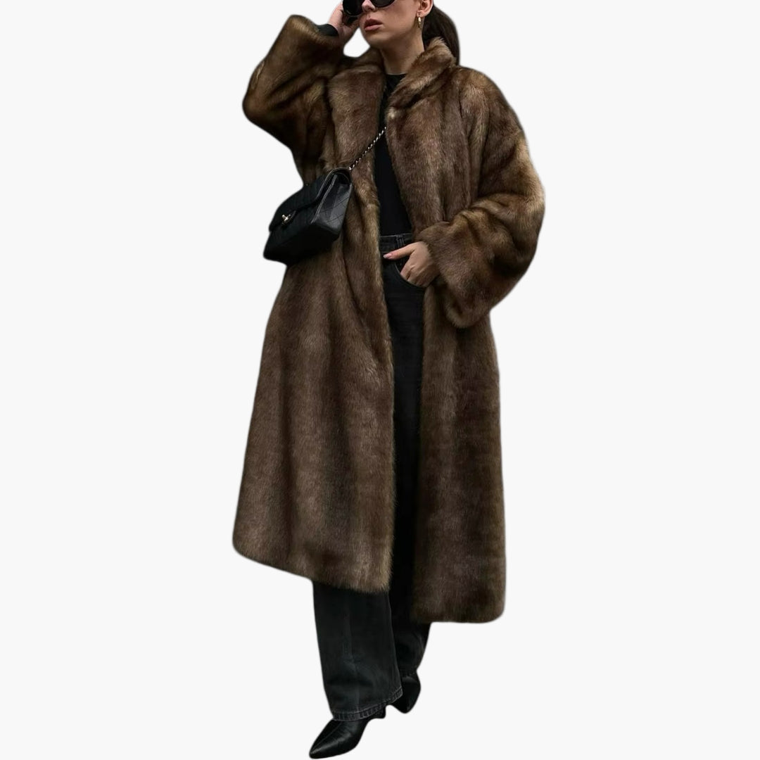 Faux Fur Full-Length Winter Coat