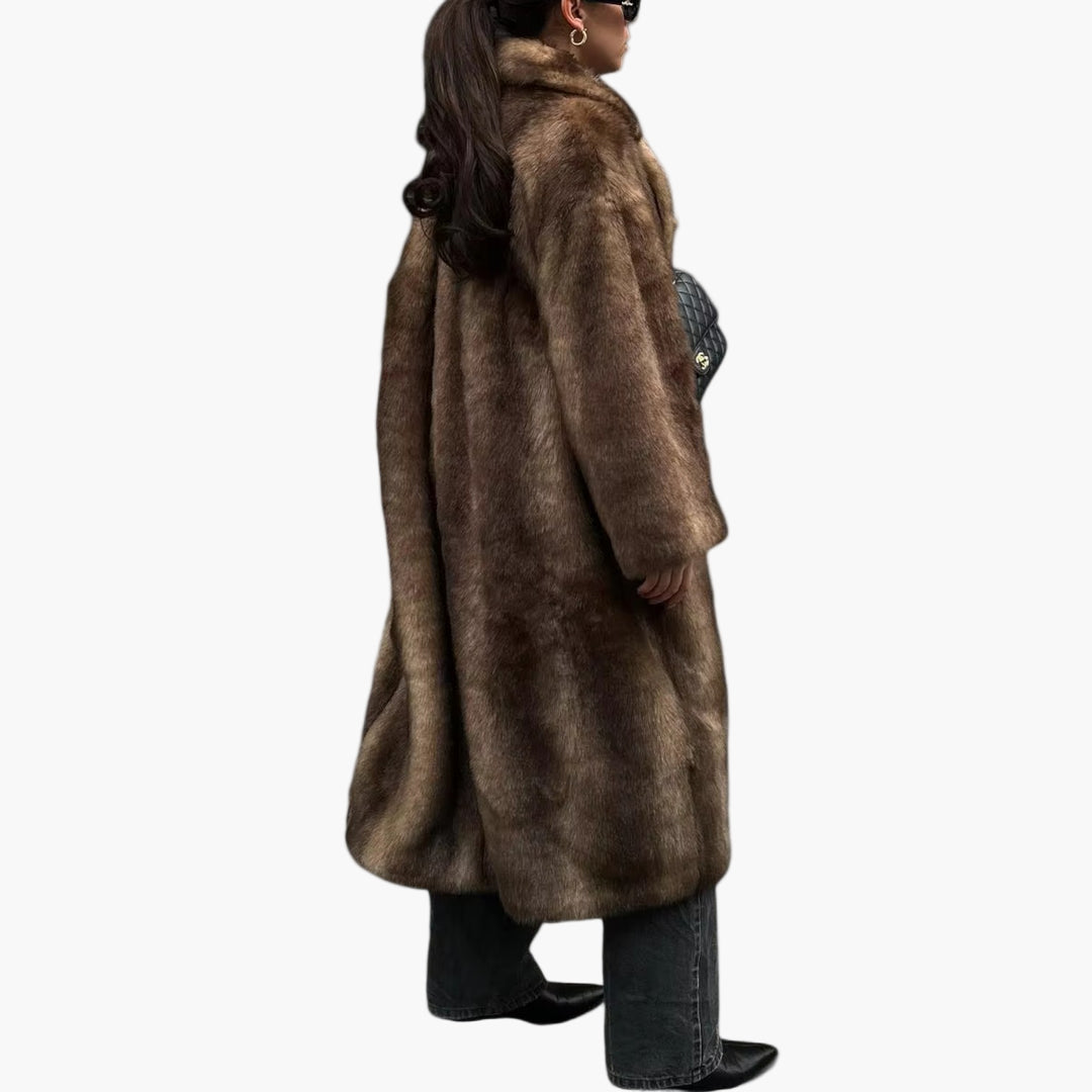 Faux Fur Full-Length Winter Coat