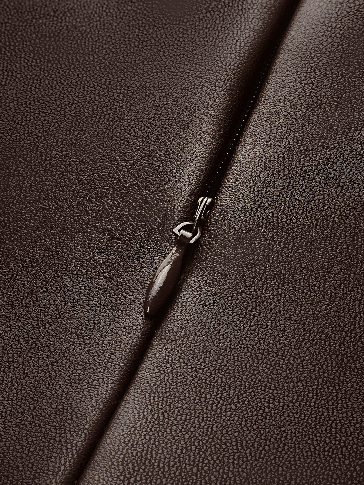 Faux Leather Sleeveless Midi Dress