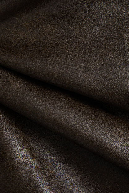 Faux Leather Tie Front Jacket