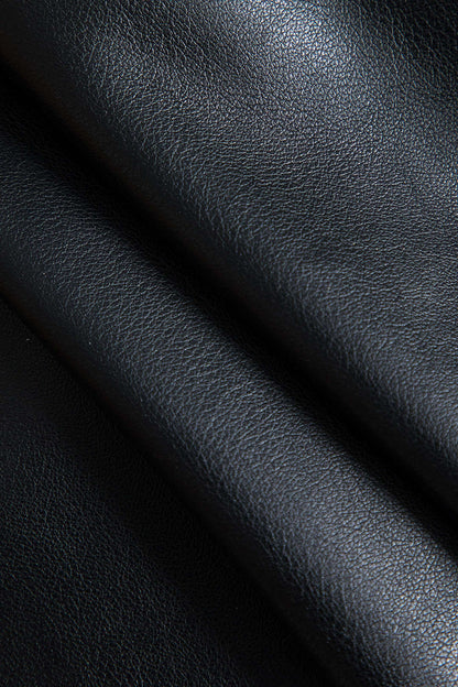 Faux Leather Tie Front Mini Skirt