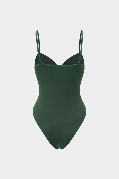 Floral Embroidered Stretch Bodysuit